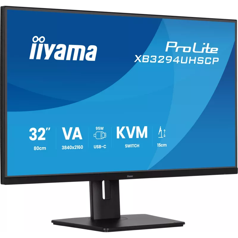 Monitor iiyama ProLite XB3294UHSCP-B1 80 cm (31,5 inch) 3840 x 2160 pixel 4K Ultra HD nero