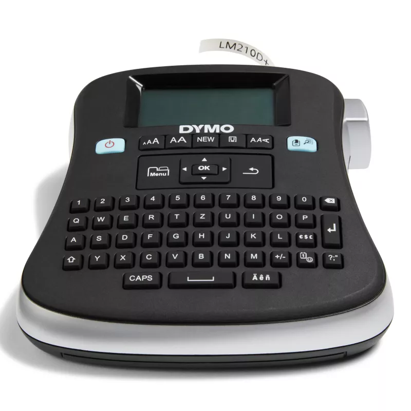 DYMO LabelManager ™ 210D QWERTZ Kitcase, QWERTZ, trasferimento termico, 180 x 180 DPI, 12 mm/s, nero, grigio