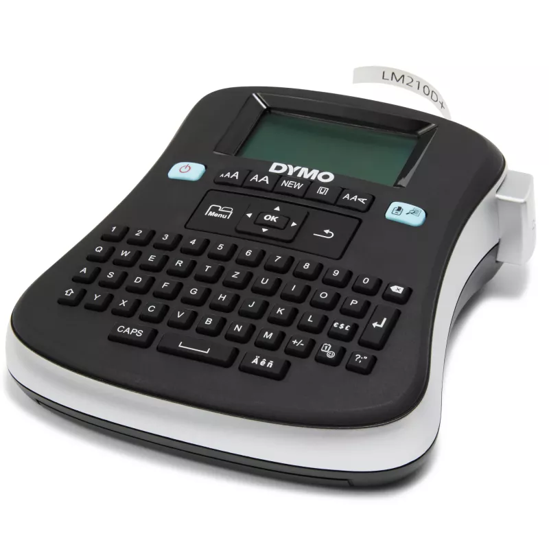 DYMO LabelManager ™ 210D QWERTZ Kitcase, QWERTZ, trasferimento termico, 180 x 180 DPI, 12 mm/s, nero, grigio