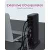 ICY BOX IB-DK2252AC con filo USB 3.2 Gen 1 (3.1 Gen 1) Type-C nero