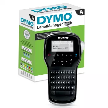 DYMO LabelManager ™ 280 AZERTY, AZERTY, D1, trasferimento termico, 180 x 180 DPI, 15 mm/s, nero, argento