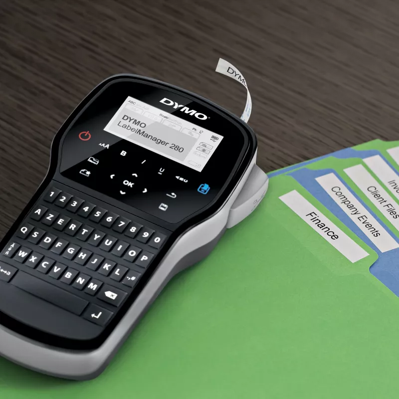 DYMO LabelManager ™ 280 AZERTY, AZERTY, D1, trasferimento termico, 180 x 180 DPI, 15 mm/s, nero, argento