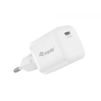Equip caricabatterie USB-C PD 20W 1 porta, 25 pz./confezione, uso interno, AC, 12 V, bianco