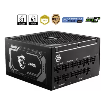 MSI MAG A1000GL PCIE5 alimentatore 1000 W 24 pin ATX ATX nero