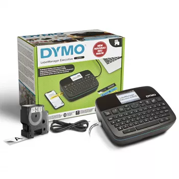 DYMO LabelManager Executive 640 CB etichettatrice portatile | compatta etichettatrice con tastiera QWERTZ | connettività Bluetooth e USB | compatibile con etichette standard e robuste D1