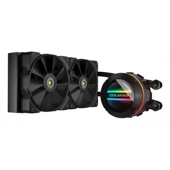 COUGAR raffreddamento a liquido CPU Poseidon-GT 240, ARGB, nero, dissipatore a liquido all-in-one, 12 cm, nero