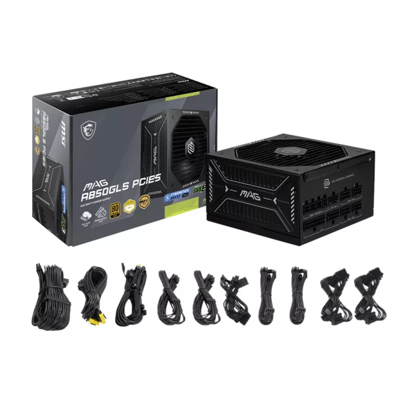 MSI MAG A850GLS PCIE5 alimentatore 850 W 24 pin ATX ATX nero