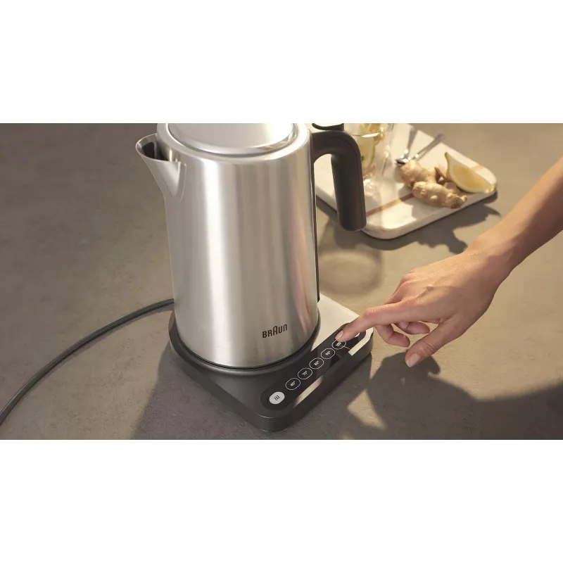 Braun WK 5205 BK bollitore 1,7 l 2200 W nero, acciaio inox