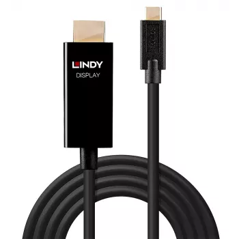Cavo adattatore Lindy 1m USB-C a HDMI 4K60 con HDR