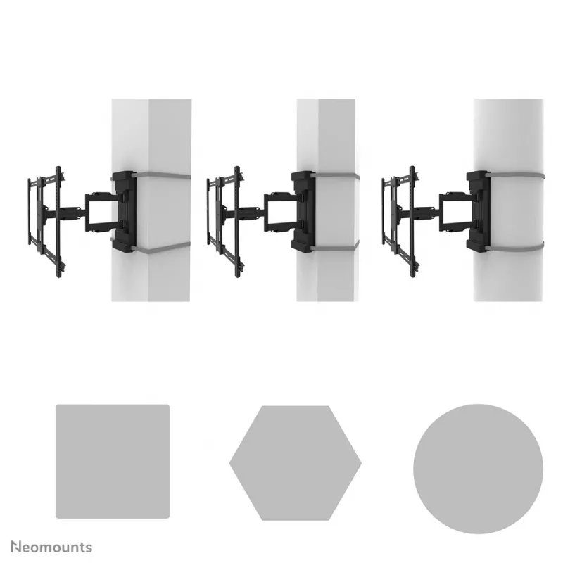 Neomounts WL40S-910BL16 supporto per montaggio su palo TV 40-70 pollici - Full-Motion - diam. 25-100 cm