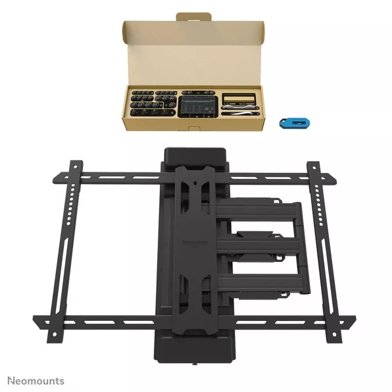 Neomounts WL40S-910BL16 supporto per montaggio su palo TV 40-70 pollici - Full-Motion - diam. 25-100 cm