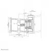 Neomounts WL40S-910BL16 supporto per montaggio su palo TV 40-70 pollici - Full-Motion - diam. 25-100 cm