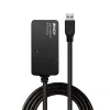 Lindy 43159 hub di prolunga attivo Pro USB 3.0, 4 porte, USB 3.2 Gen 1 (5 Gbit/s), USB-A, 10 m, nero