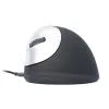 R-Go Tools mouse ergonomico R-Go HE Break con software Break, medio (dimensione mano 165–185 mm), per mancini, con filo, nero