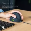 R-Go Tools mouse ergonomico R-Go HE Break con software Break, medio (dimensione mano 165–185 mm), per mancini, con filo, nero