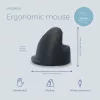 R-Go Tools mouse ergonomico R-Go HE Break con software Break, medio (dimensione mano 165–185 mm), per mancini, con filo, nero