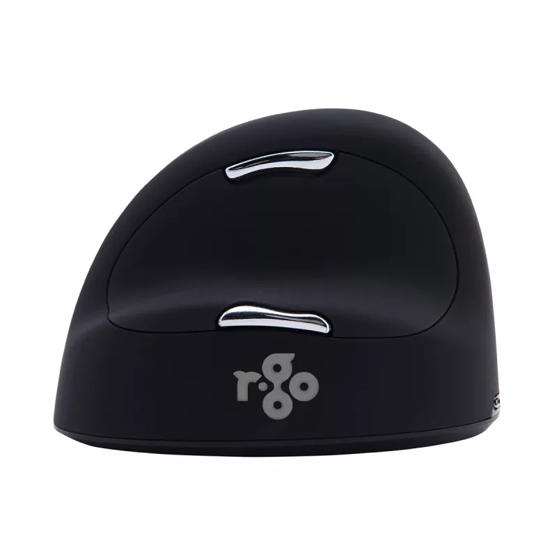 R-Go Tools mouse ergonomico R-Go HE Break con software per pause, grande (dimensione mano ≥ 185 mm), per mancini, Bluetooth, nero