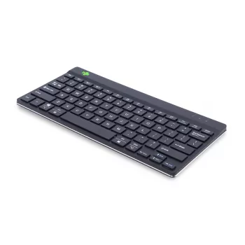 R-Go Tools tastiera ergonomica R-Go Compact Break, tastiera compatta con software per pause, QWERTY (US), Bluetooth, nero