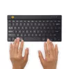 R-Go Tools tastiera ergonomica R-Go Compact Break, tastiera compatta con software per pause, QWERTY (US), Bluetooth, nero