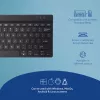 R-Go Tools tastiera ergonomica R-Go Compact Break, tastiera compatta con software per pause, QWERTY (US), Bluetooth, nero