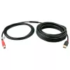 Lindy cavo attivo USB 2.0 da 10 m Type-A a B, 10 m, USB A, USB B, USB 2.0, maschio/maschio, nero, rosso