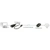 Lindy 42693 extender USB 2.0 50 m su Cat.6, trasmettitore e ricevitore, 480 Mbit/s, nero