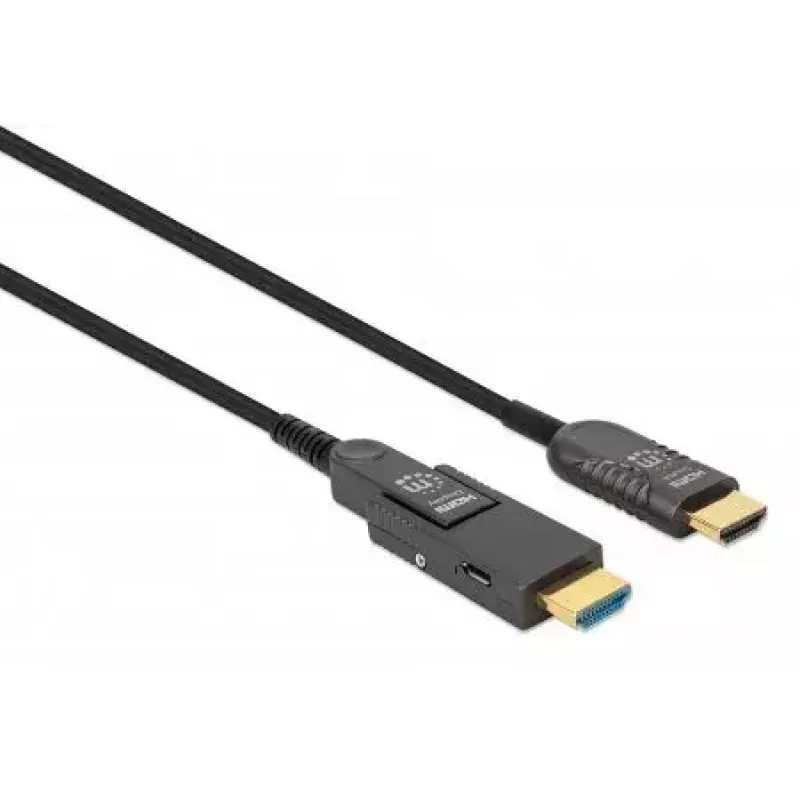 Cavo HDMI a Micro HDMI Manhattan 30m 4K@60Hz attivo placcato oro