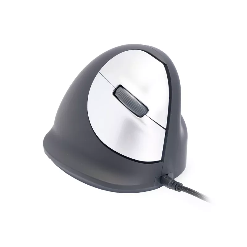 R-Go Tools mouse ergonomico R-Go HE Break con software per pause, grande (misura mano ≥ 185 mm), per destrimani, con filo, nero