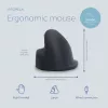 R-Go Tools mouse ergonomico R-Go HE Break con software per pause, grande (misura mano ≥ 185 mm), per destrimani, con filo, nero