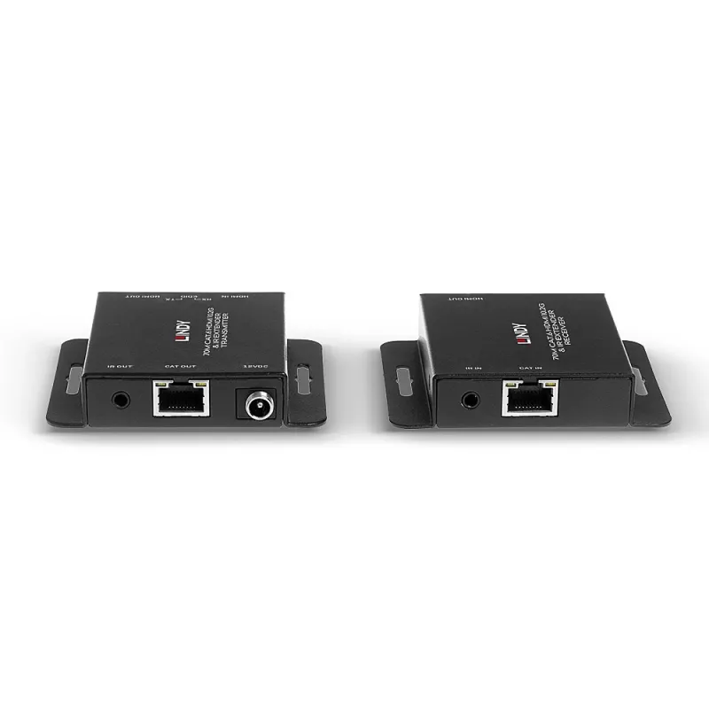 Lindy 70m Cat.6 HDMI 4K30 e extender IR con PoC e Loop Out