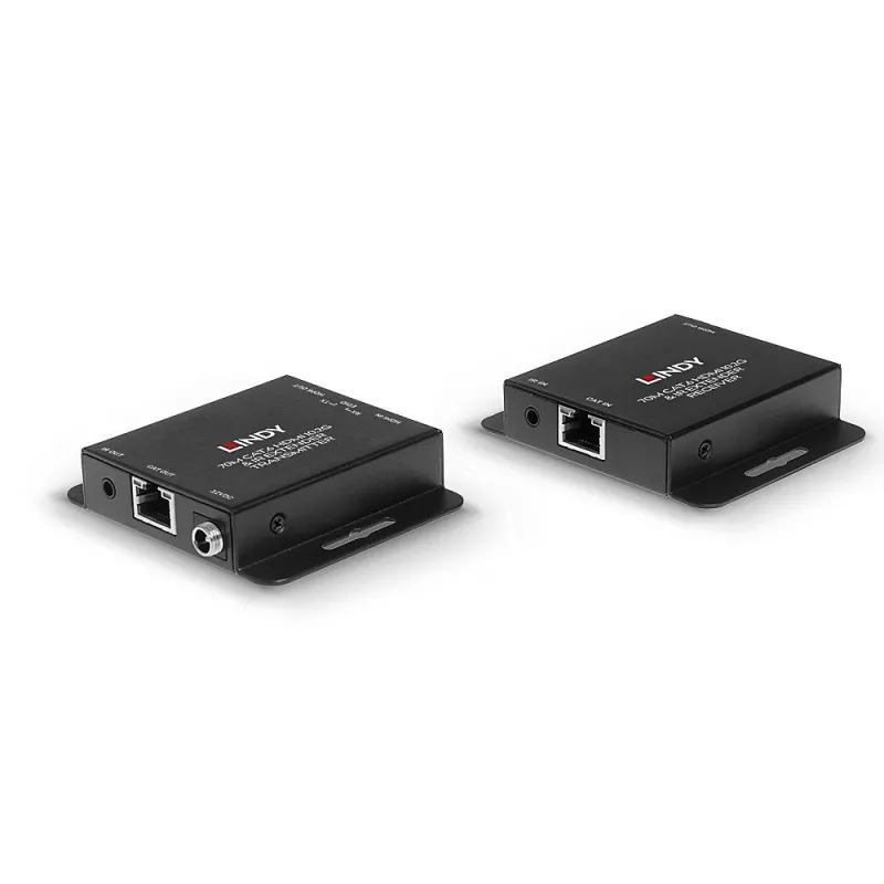 Lindy 70m Cat.6 HDMI 4K30 e extender IR con PoC e Loop Out