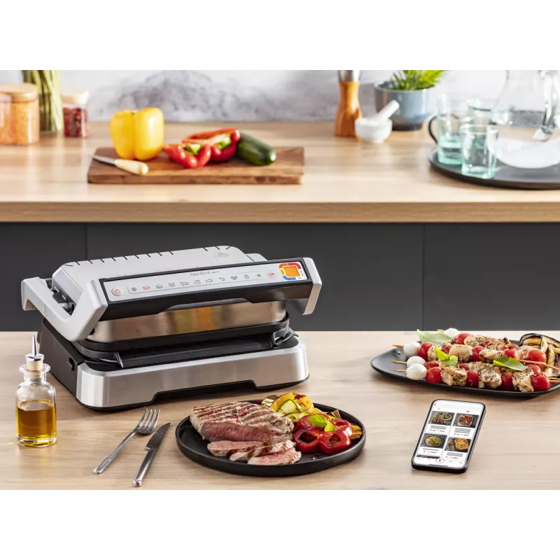 Griglia di contatto Tefal OptiGrill 4in1 GC774D acciaio inox 2100W