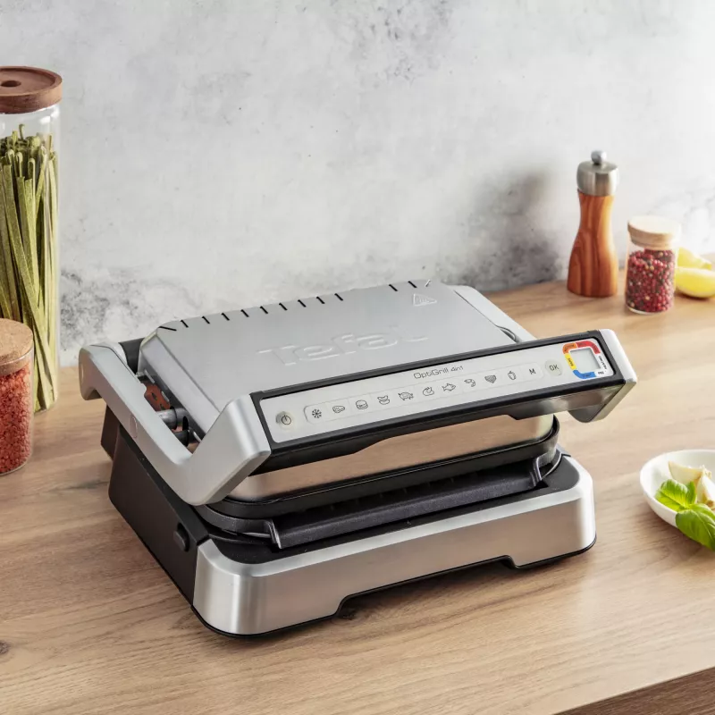 Griglia di contatto Tefal OptiGrill 4in1 GC774D acciaio inox 2100W