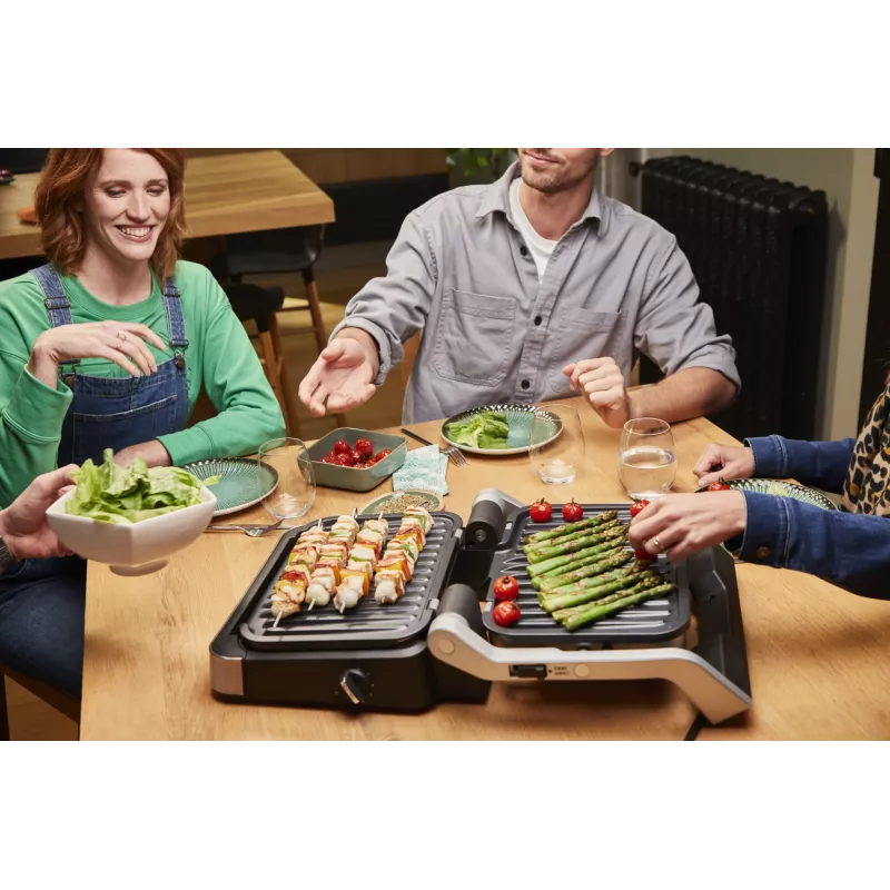 Griglia di contatto Tefal OptiGrill 4in1 GC774D acciaio inox 2100W