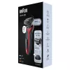 Rasoio a lamina Braun Series 6 61-R1200s SensoFlex SensoFoil nero rosso