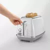 Tostapane De’Longhi CTOC2103.W 2 fette 900 W bianco acciaio inox
