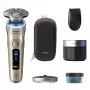 Rasoio elettrico Philips i9000 Prestige Ultra XP9403 — sistema rotante a 3 testine, SkinIQ Pro, rasatura bagnata e asciutta, batteria, stazione di pulizia, oro
