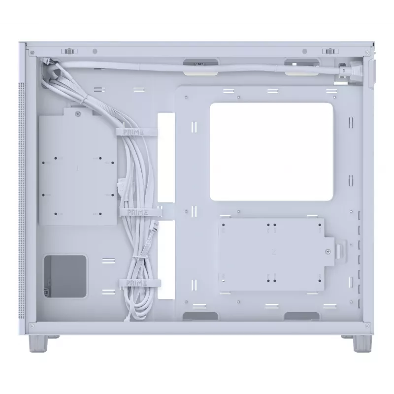 ASUS PRIME AP303 TG 90DC00V3-B39010 telaio PC Midi Tower, ATX/Micro-ATX, vetro temperato, 2x USB 3.2, senza alimentatore, bianco