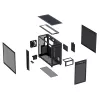 ASUS PRIME AP303 TG 90DC00V0-B39010 telaio PC Midi Tower, ATX/Micro-ATX/Mini-ITX, vetro temperato, 2x USB 3.2, senza alimentatore, nero