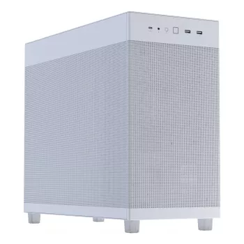 Case PC ASUS PRIME AP303 Mesh Midi Tower bianco — ATX/Micro ATX/Mini-ITX, GPU fino a 36 cm, PSU fino a 18 cm, altezza dissipatore CPU 16,5 cm