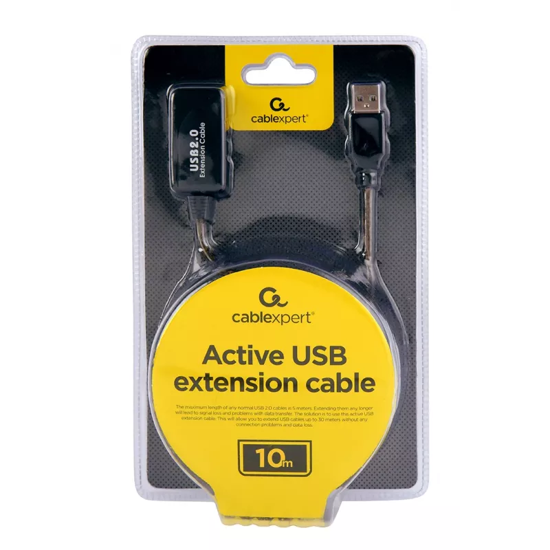 Cavo prolunga USB 2.0 attivo GEMBIRD, 10 m - nero