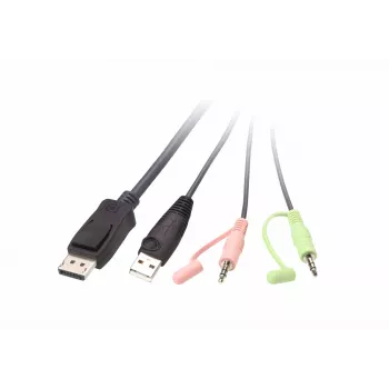 Switch KVM ATEN CS22DP-AT 2 porte USB DisplayPort, 4K@30Hz, console USB-A, audio, cavo 1,2 m