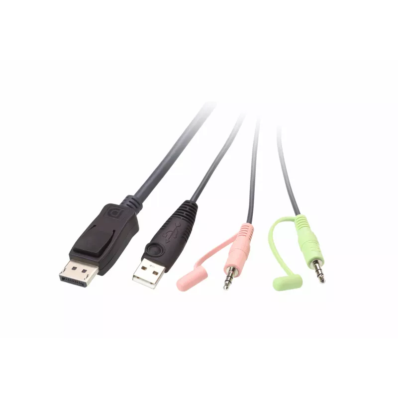 Switch KVM ATEN CS22DP-AT 2 porte USB DisplayPort, 4K@30Hz, console USB-A, audio, cavo 1,2 m