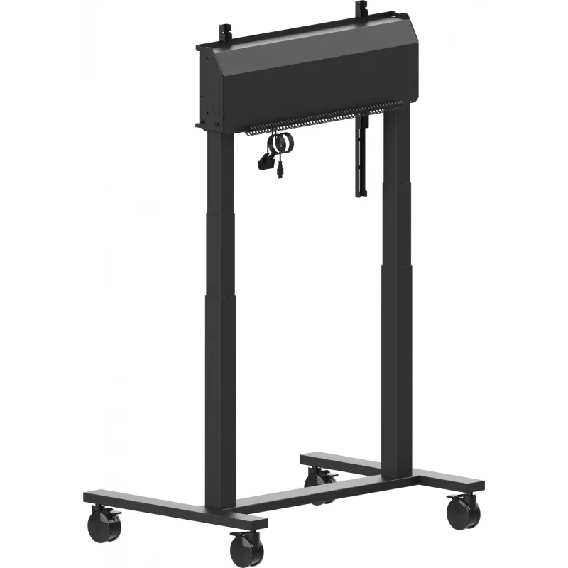 iiyama MD-CAR2031-B1 sollevatore elettrico da pavimento su ruote per display da 55–105 pollici, max 120 kg, VESA 800x600, altezza 850–1800 mm, nero