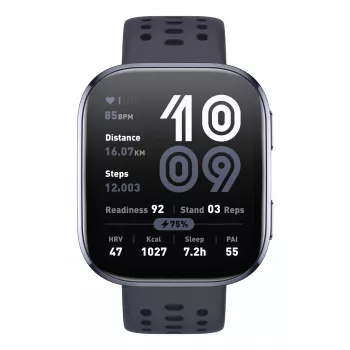 Amazfit Bip 6 nero 5 cm (1,97 pollici) AMOLED digitale 390 x 450 pixel touchscreen GPS (satellitare)
