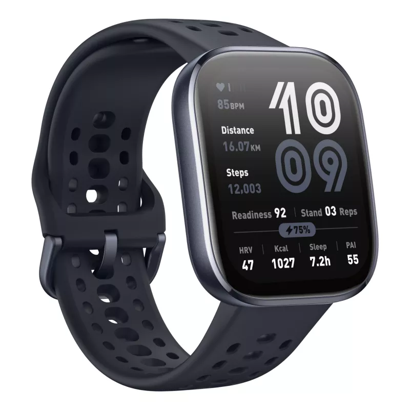 Amazfit Bip 6 nero 5 cm (1,97 pollici) AMOLED digitale 390 x 450 pixel touchscreen GPS (satellitare)