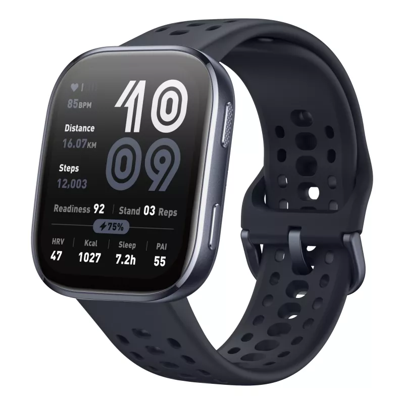 Amazfit Bip 6 nero 5 cm (1,97 pollici) AMOLED digitale 390 x 450 pixel touchscreen GPS (satellitare)