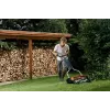 Fiskars StaySharp Max 113880 tosaerba a cilindro manuale, larghezza di taglio 46 cm, altezza di taglio 25–100 mm, nero/arancione