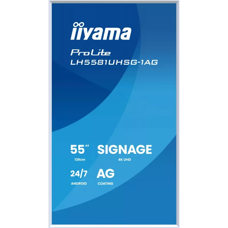Monitor iiyama LH5581UHSG-1AG 54,6 pollici display piatto interattivo 4K Ultra HD 3840 x 2160