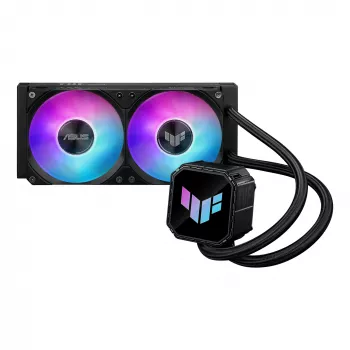 Dissipatore liquido All-in-One ASUS TUF GAMING LC III 240 ARGB — radiatore 240 mm, 2 x ventole ARGB 120 mm, supporto socket AM5, Nero